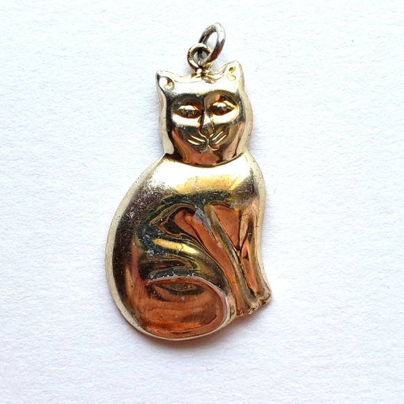 vintage signed NF 925 Sterling Silver Pendant - Picture 2 of 7